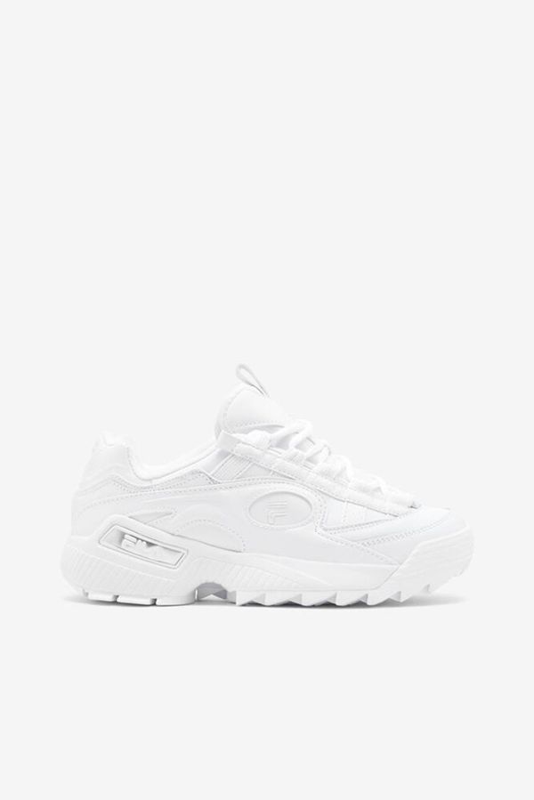 Fila D-Formation Chunky White Women's Sneakers - White/White/White,NZ 152-39506